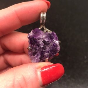 Pretty Amethyst Druzy pendant